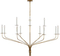 Belfair Grande Two-Tier Chandelier | Gilded Iron