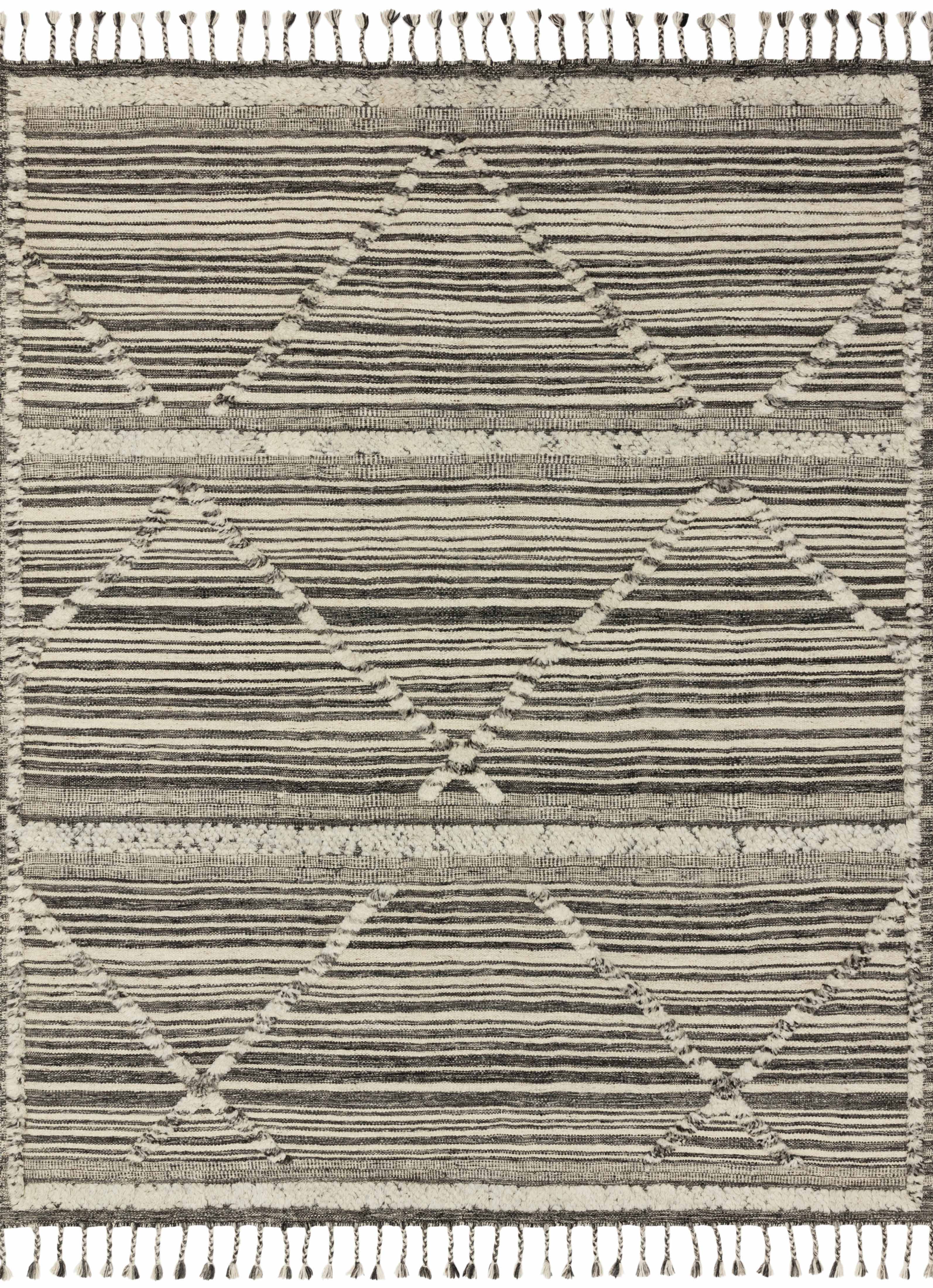 Loloi | Iman Collection | Ivory / Charcoal | IMA-01