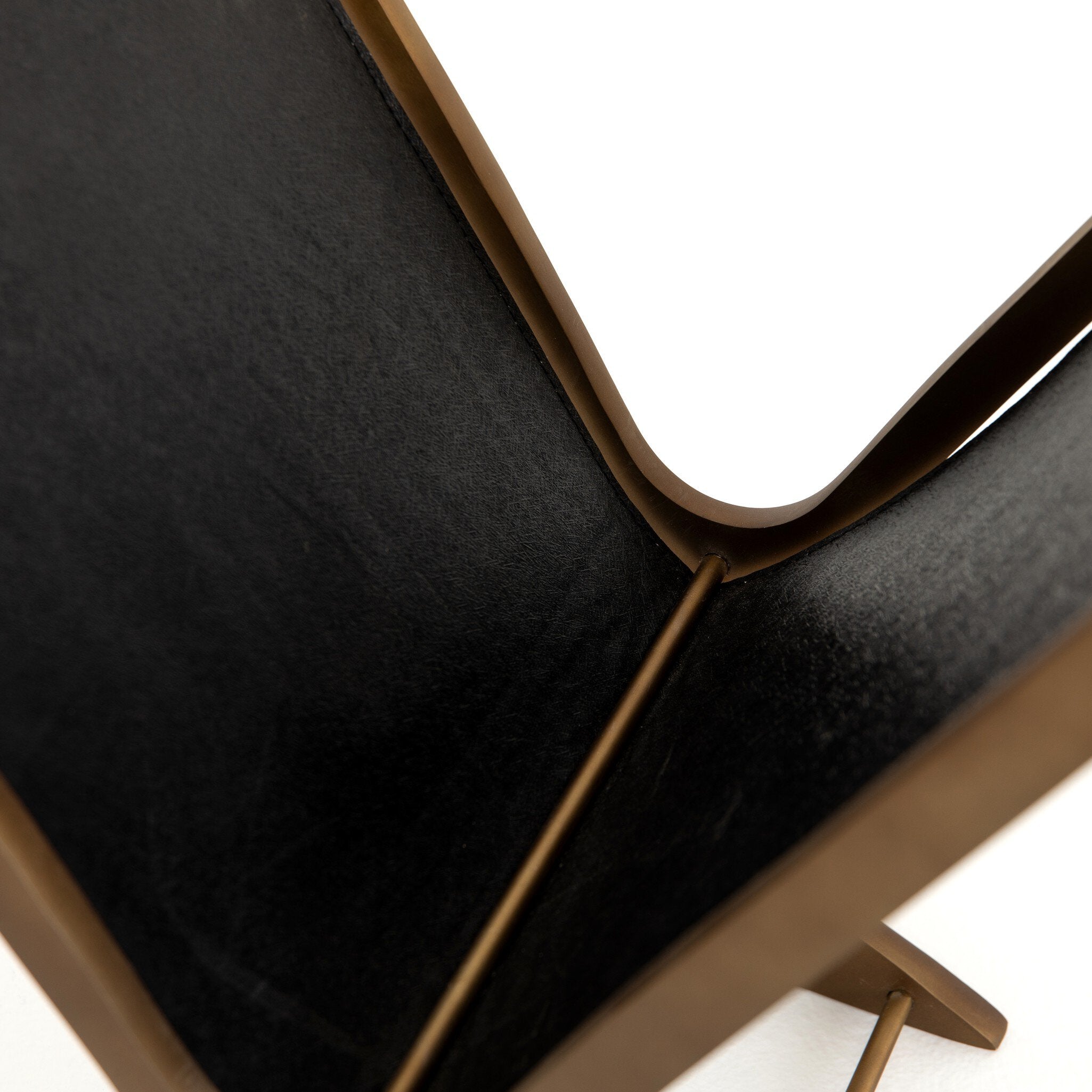 Feldman Magazine Rack - Rustic Brass