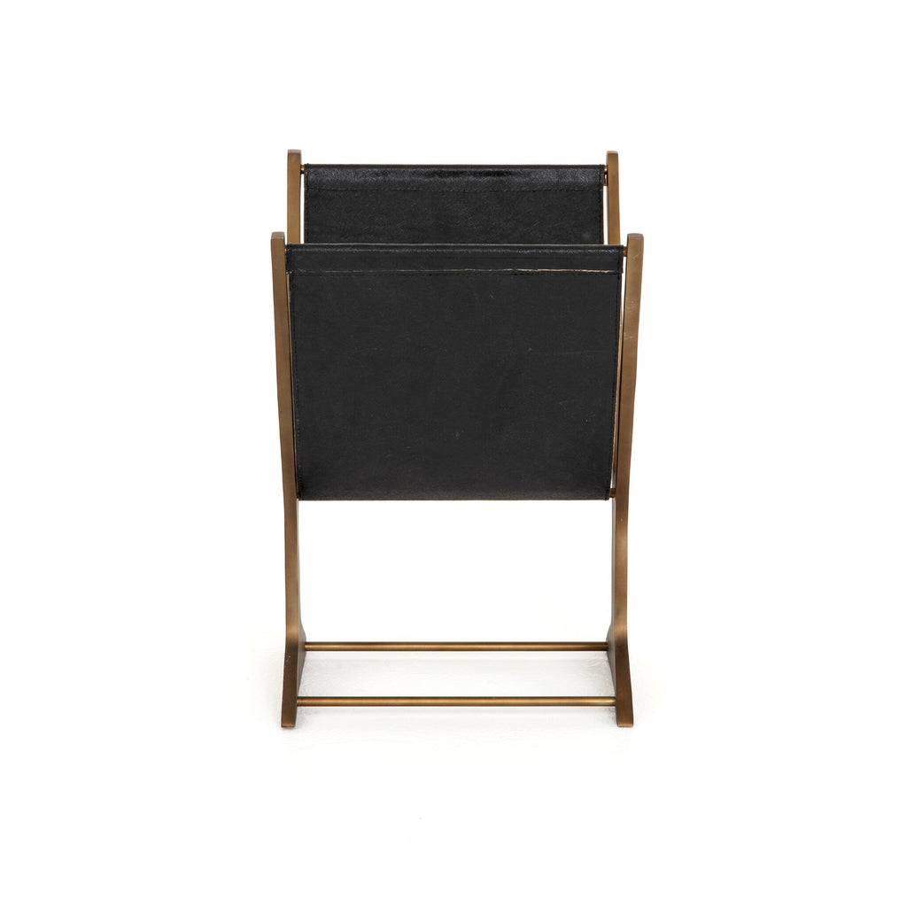 Feldman Magazine Rack - Rustic Brass