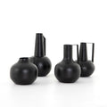 Aleta Vases, Set Of 4 - Iron Matte Black