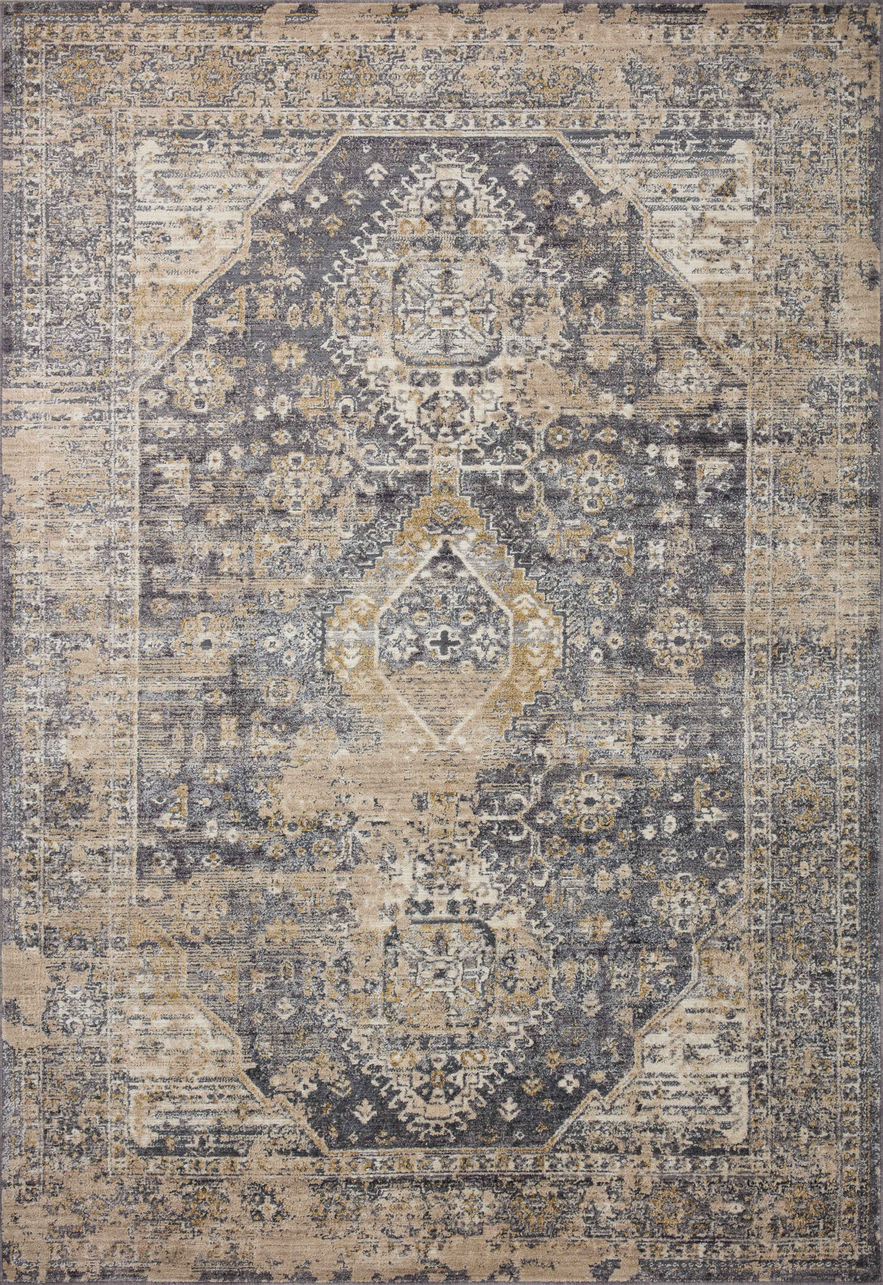Loloi | Indra Collection | Charcoal / Natural | INA-03