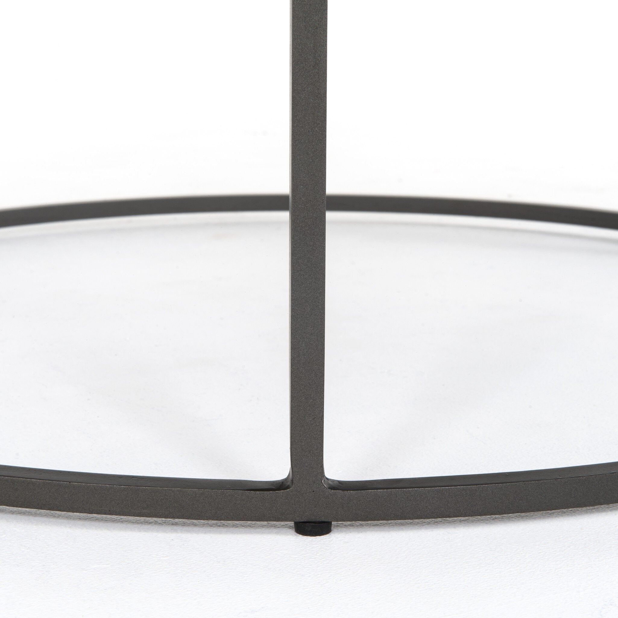 Evelyn Round Nesting Coffee Table - Gunmetal