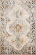 Loloi II | Isadora Collection | Oatmeal / Silver | ISA-01