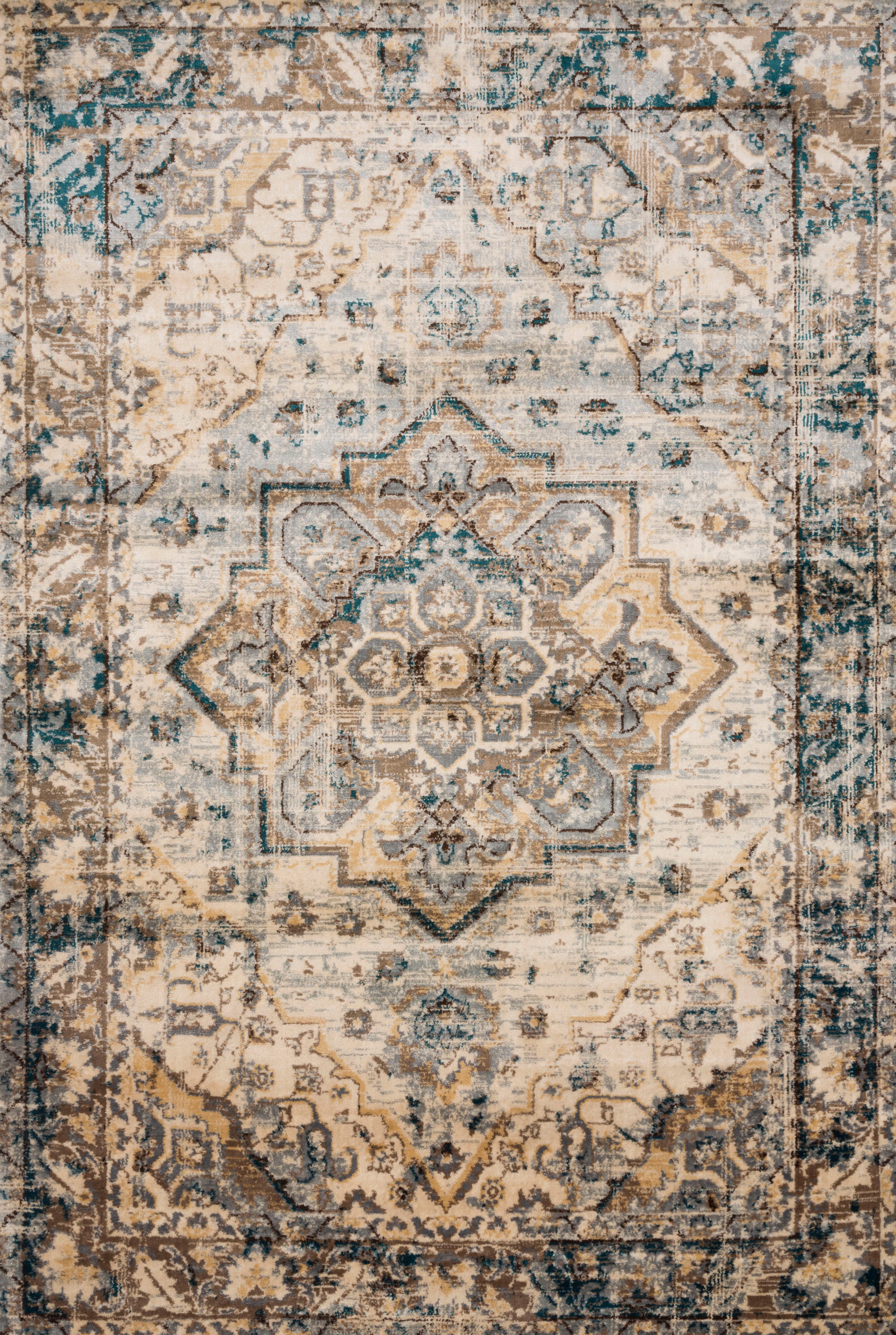 Loloi II | Isadora Collection | Oatmeal / Bark | ISA-02