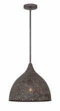 Jasmine 14'' Forged Bronze Pendant
