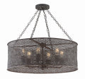 Jasmine 25'' Forged Bronze Chandelier