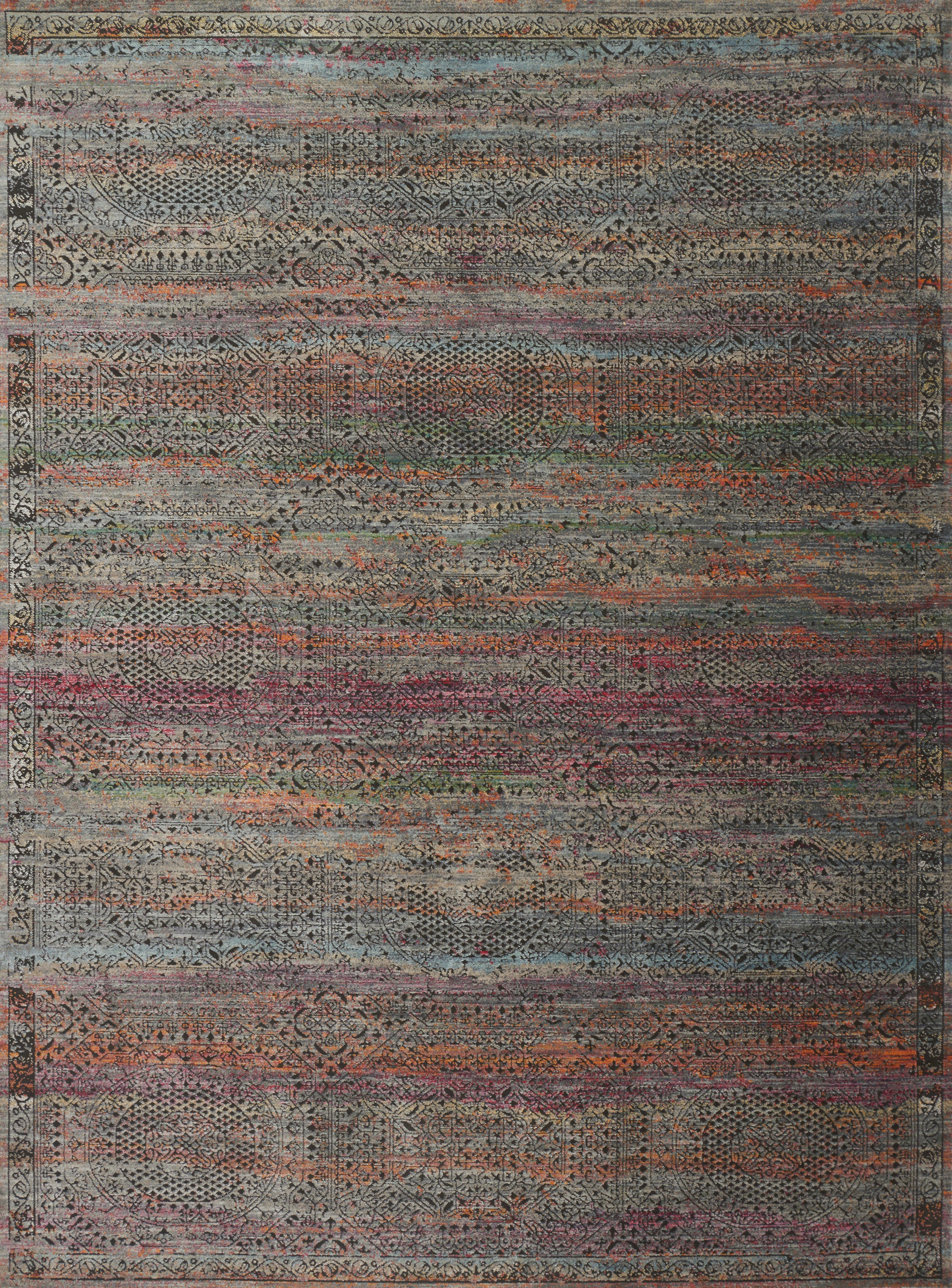 Loloi | Javari Collection | Charcoal / Sunset | JV-02
