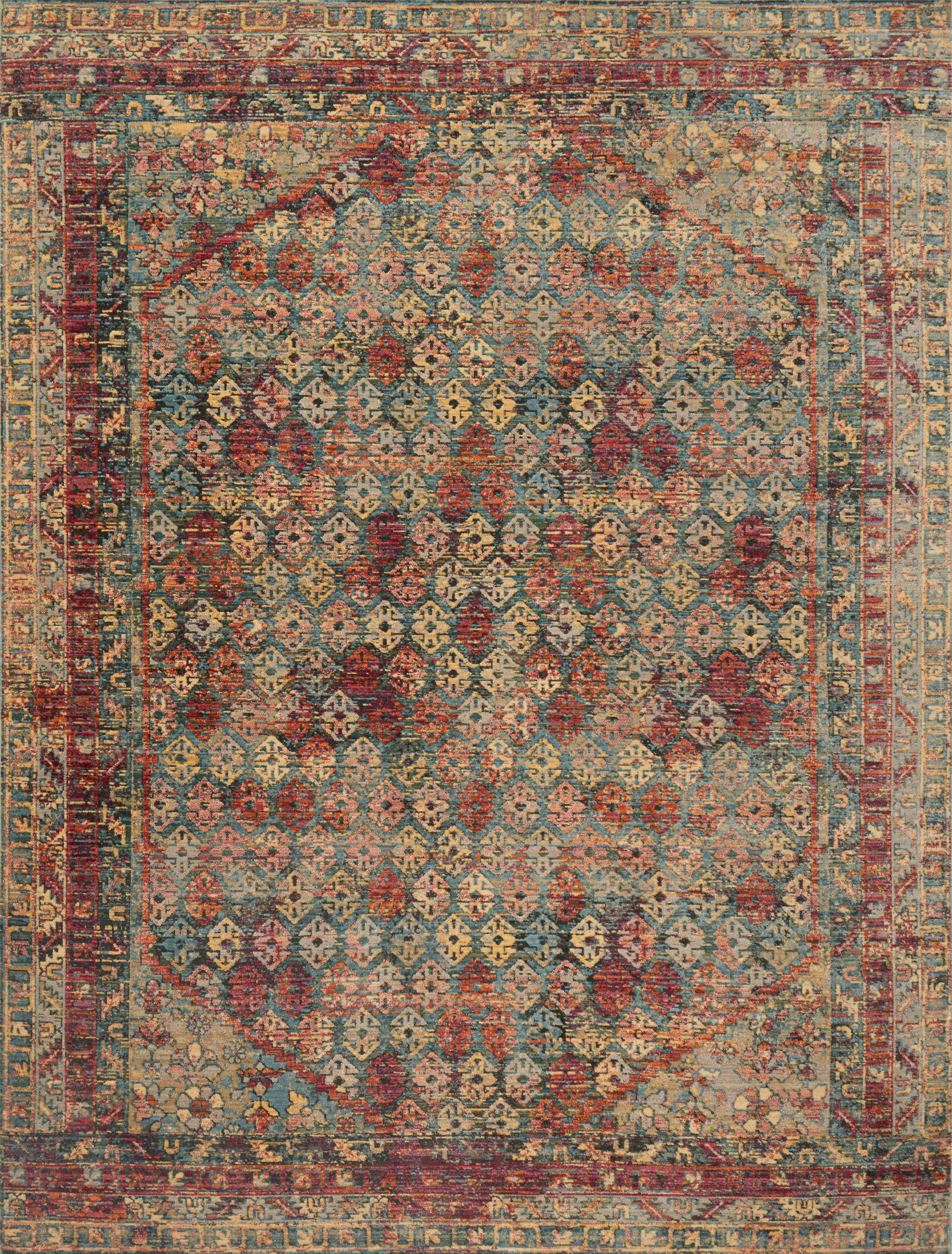 Loloi | Javari Collection | Slate / Berry | JV-03