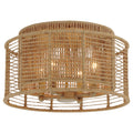Jayna 15'' Burnished Silver Flush Mount