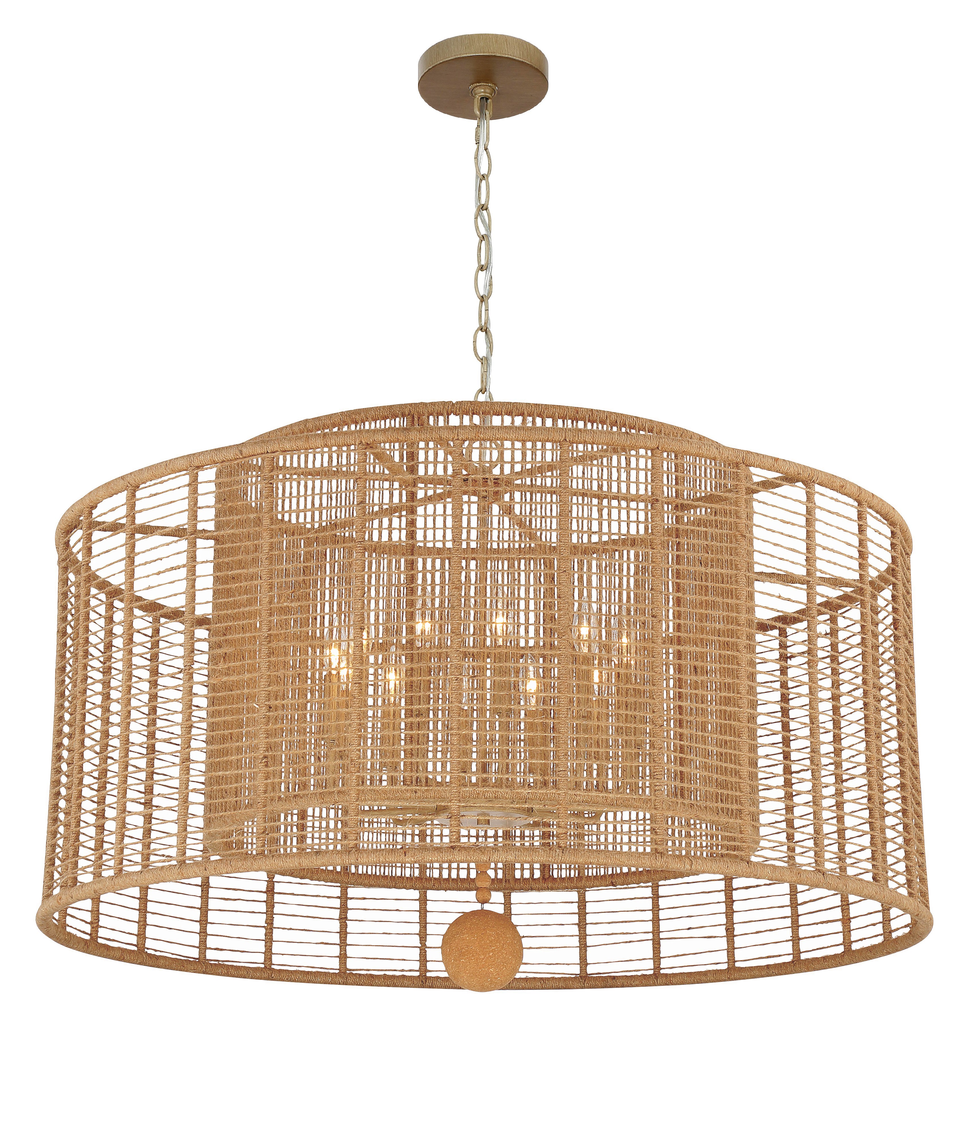 Jayna 42.75'' Burnished Silver Chandelier