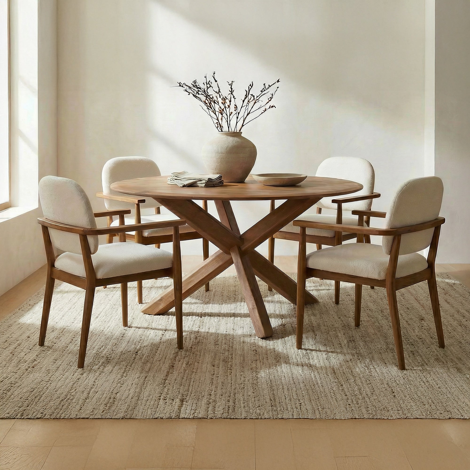 Wesley Dining Table Vintage Brown