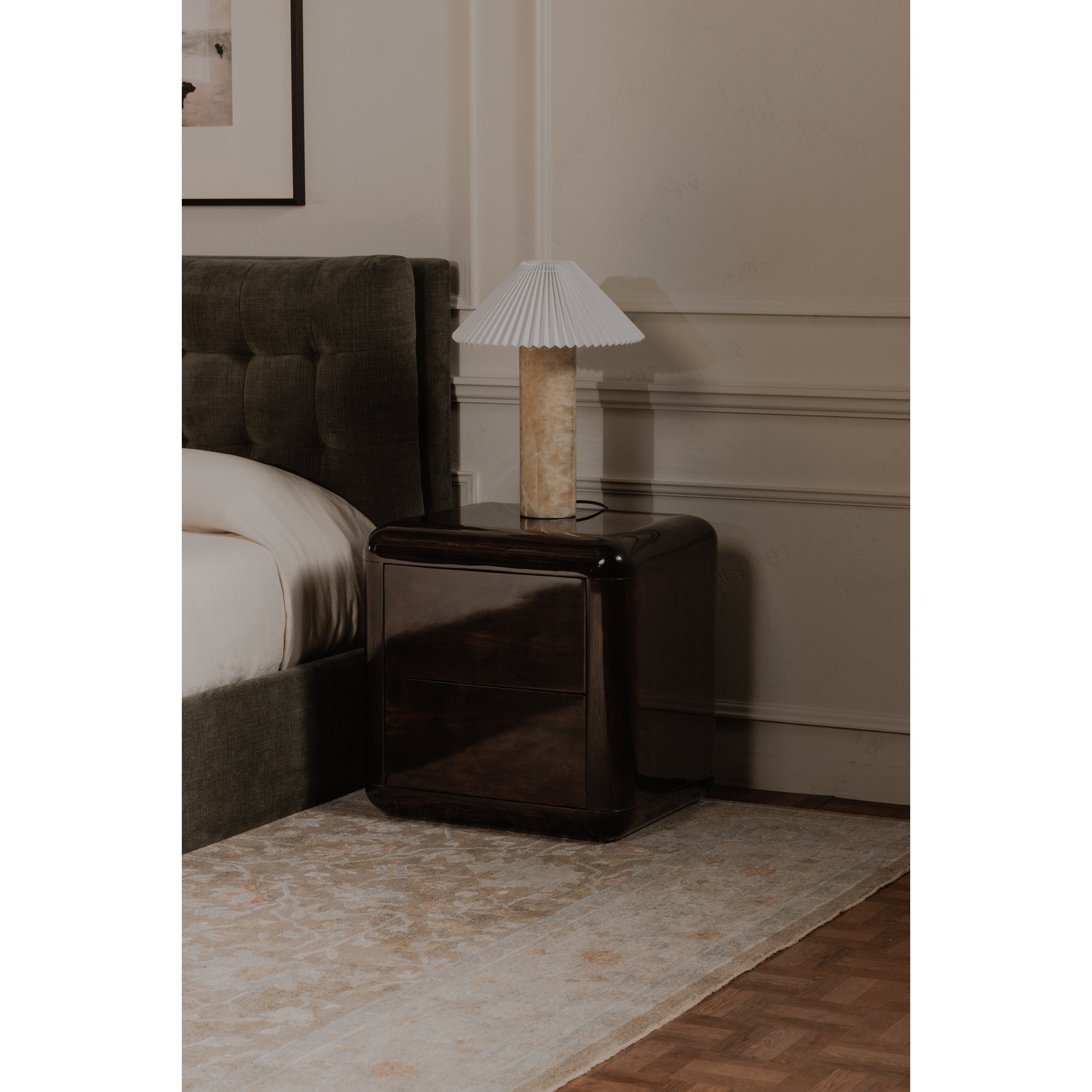 Rory Nightstand Dark Brown