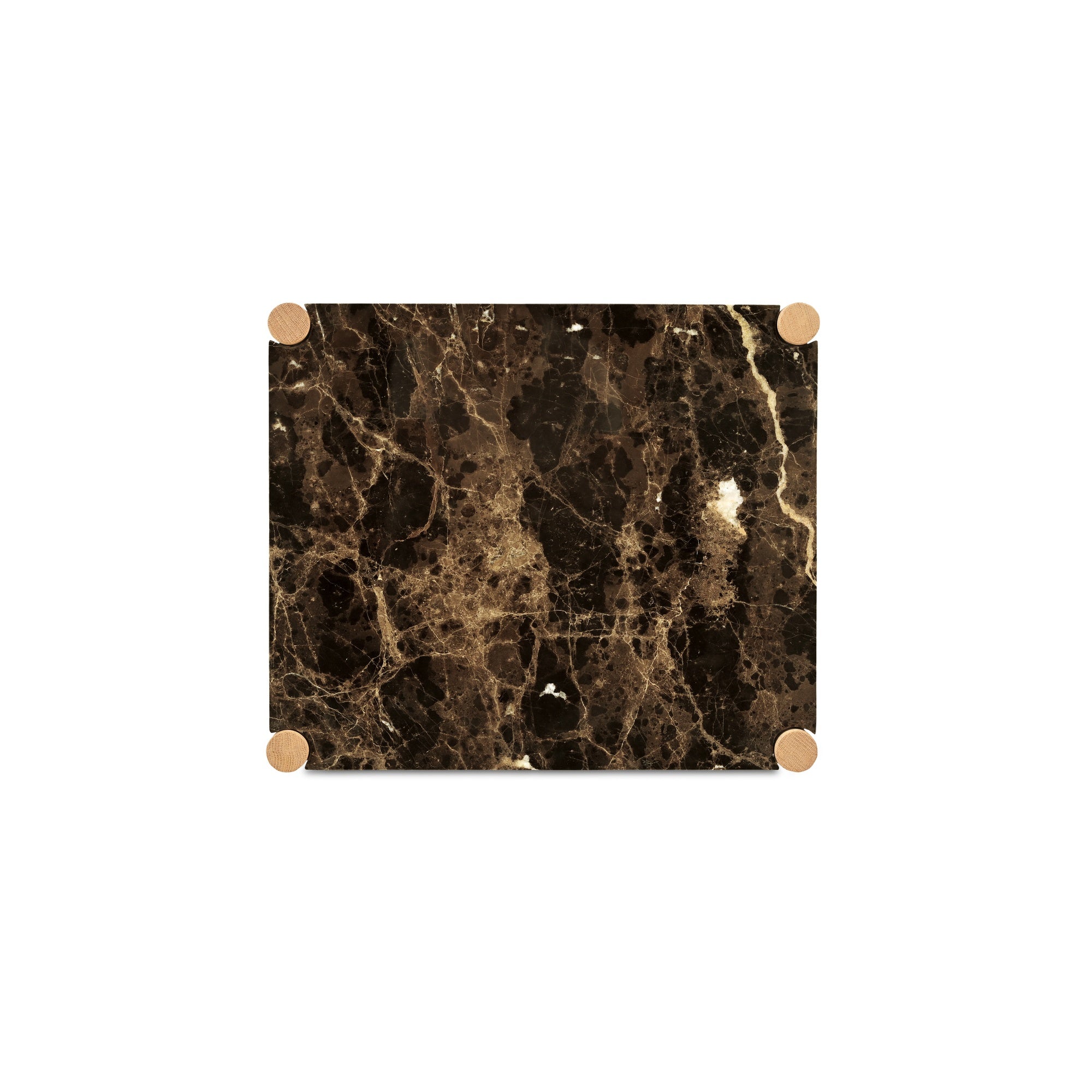 Elio Nightstand Dark Emperador Marble
