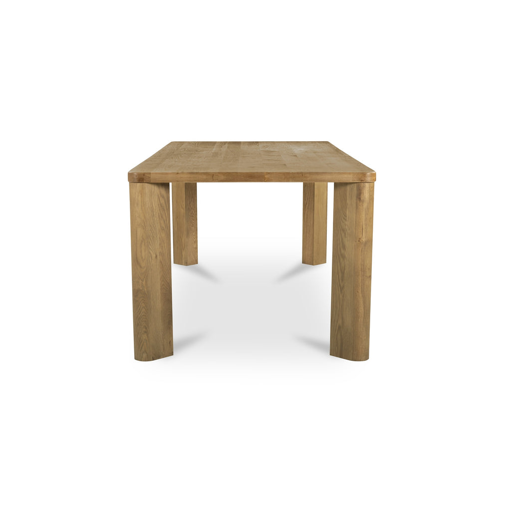 Segment Dining Table Wood Large Heritage Brown