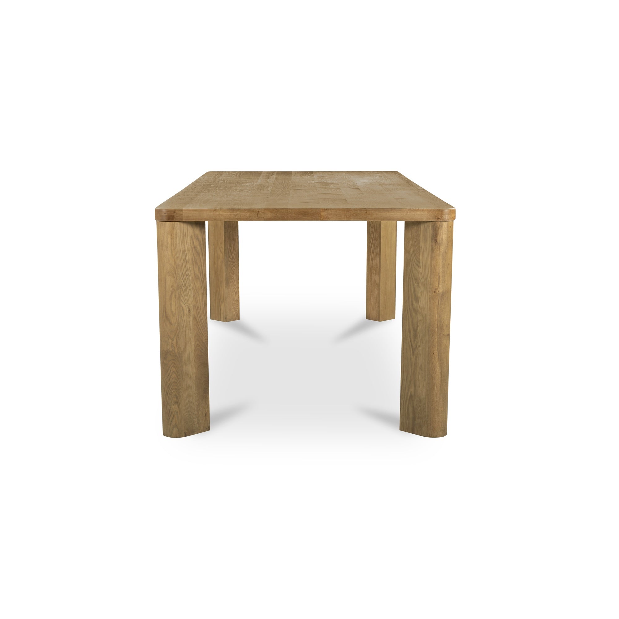 Segment Dining Table Wood Large Heritage Brown