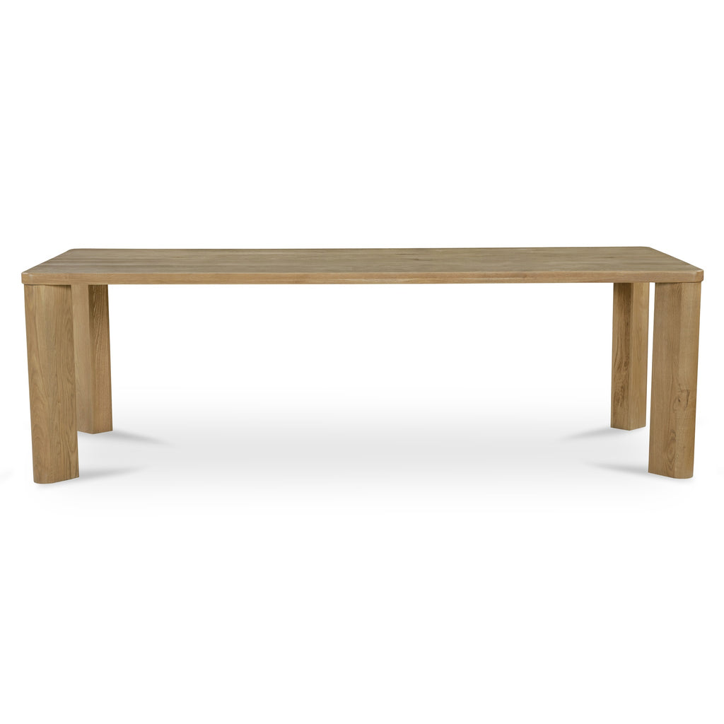 Segment Dining Table Wood Large Heritage Brown