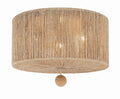 Jessa 16'' Burnished Silver Flush Mount