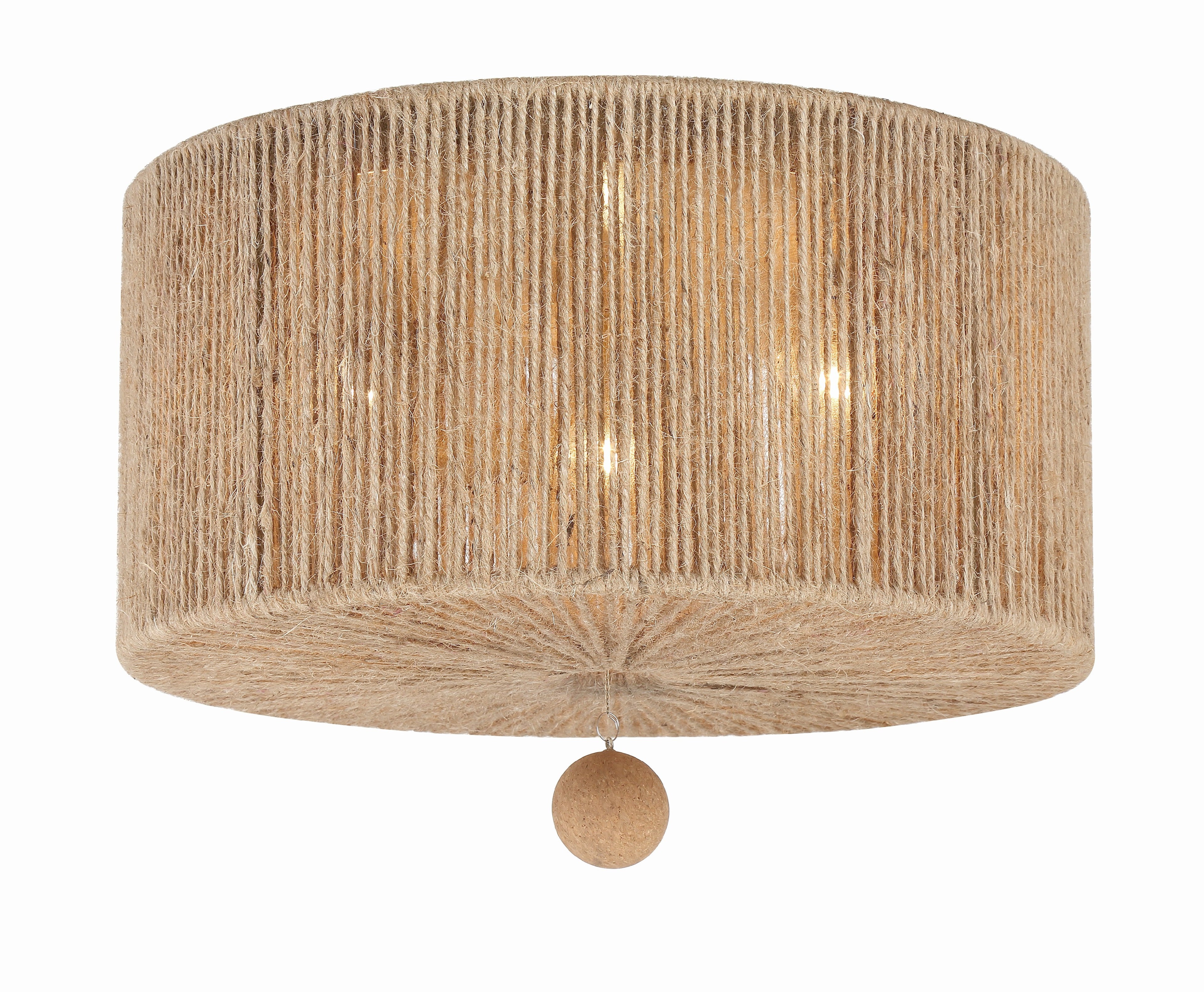 Jessa 16'' Burnished Silver Flush Mount