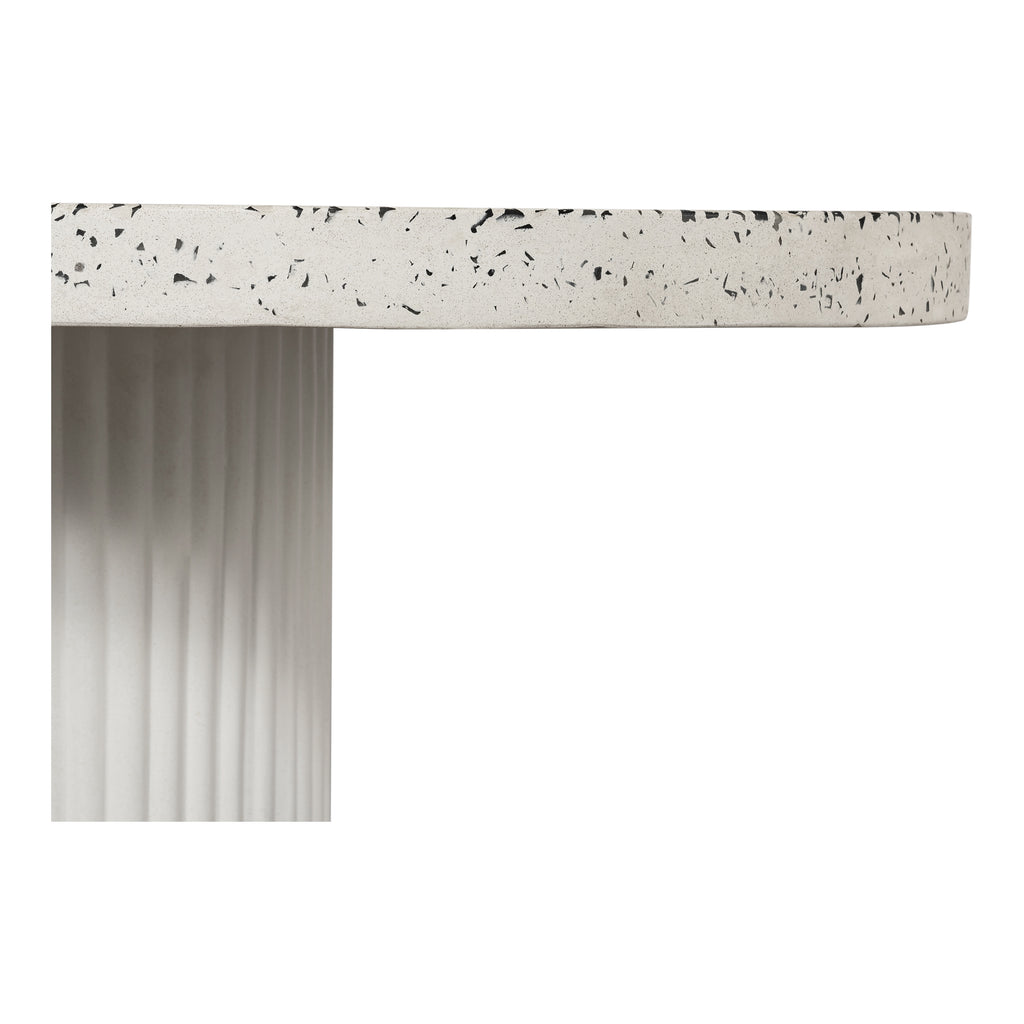 Lyon Outdoor Dining Table White Terrazzo