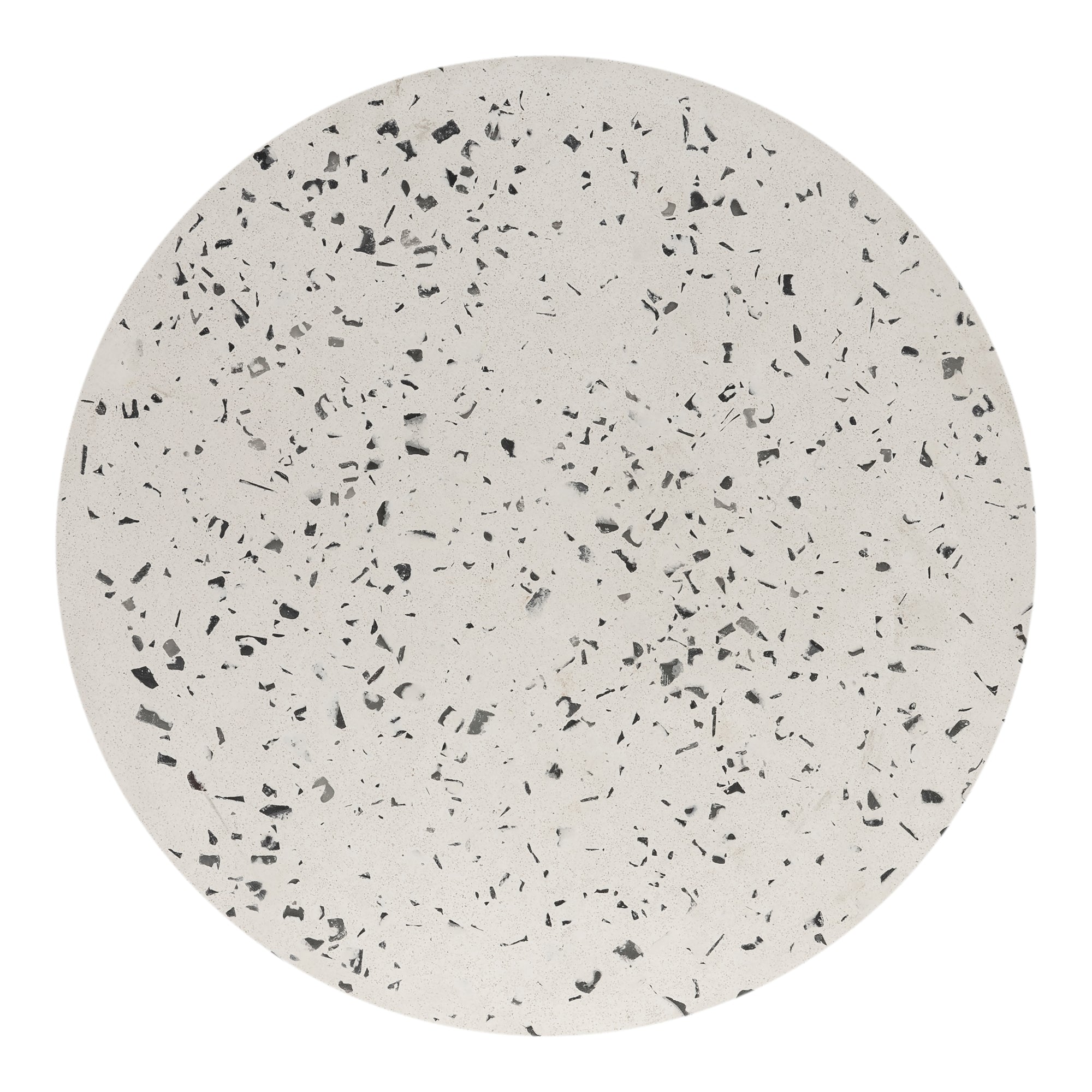 Lyon Outdoor Stool White Terrazzo