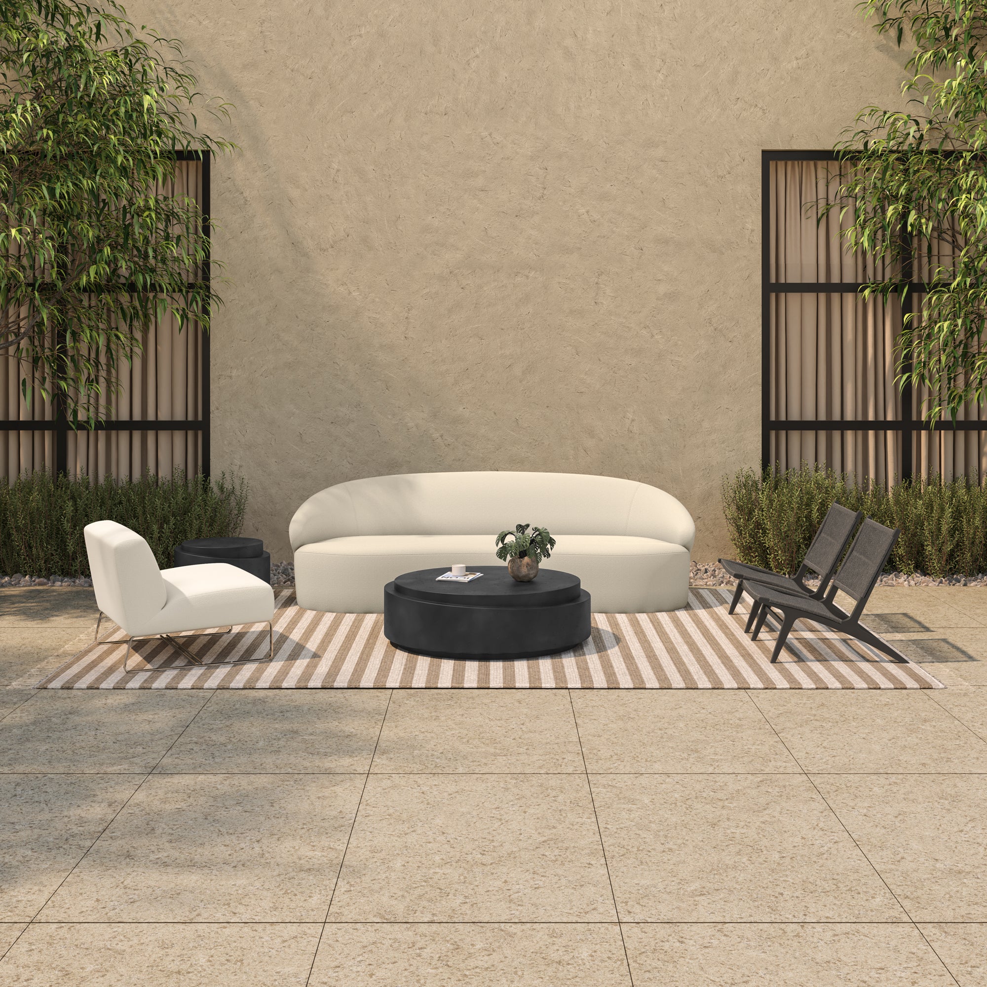 Cosmo Outdoor Coffee Table Black
