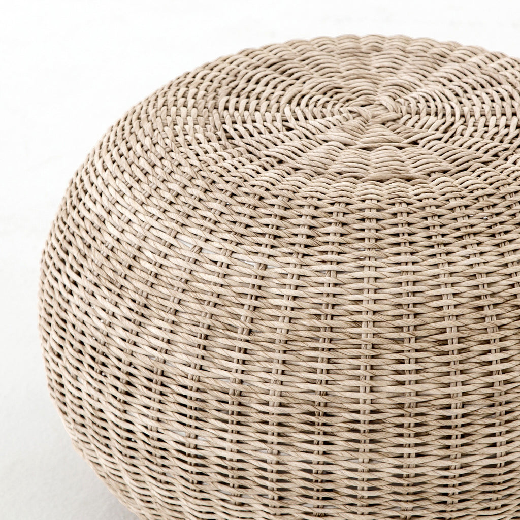 Phoenix Outdoor Accent Stool - Vintage White