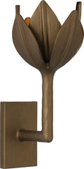 Alberto Small Sconce | Antique Bronze Leaf