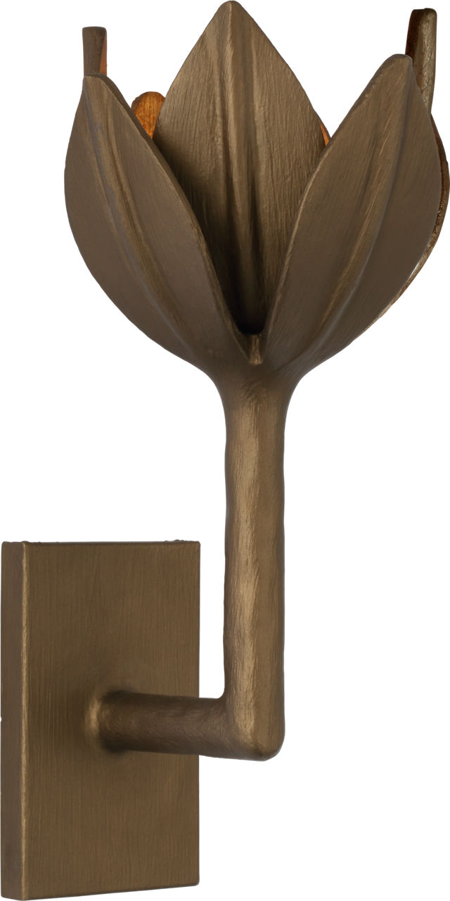 Alberto Small Sconce | Antique Bronze Leaf