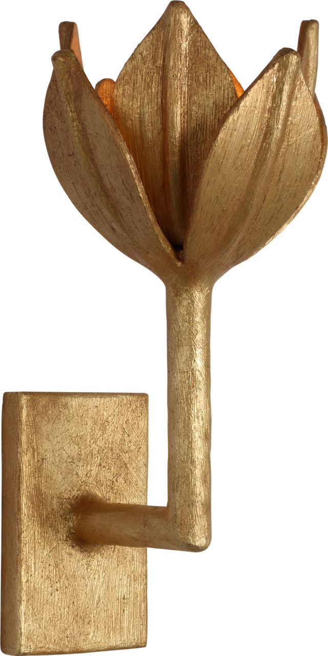 Alberto Small Sconce | Antique Gold Leaf