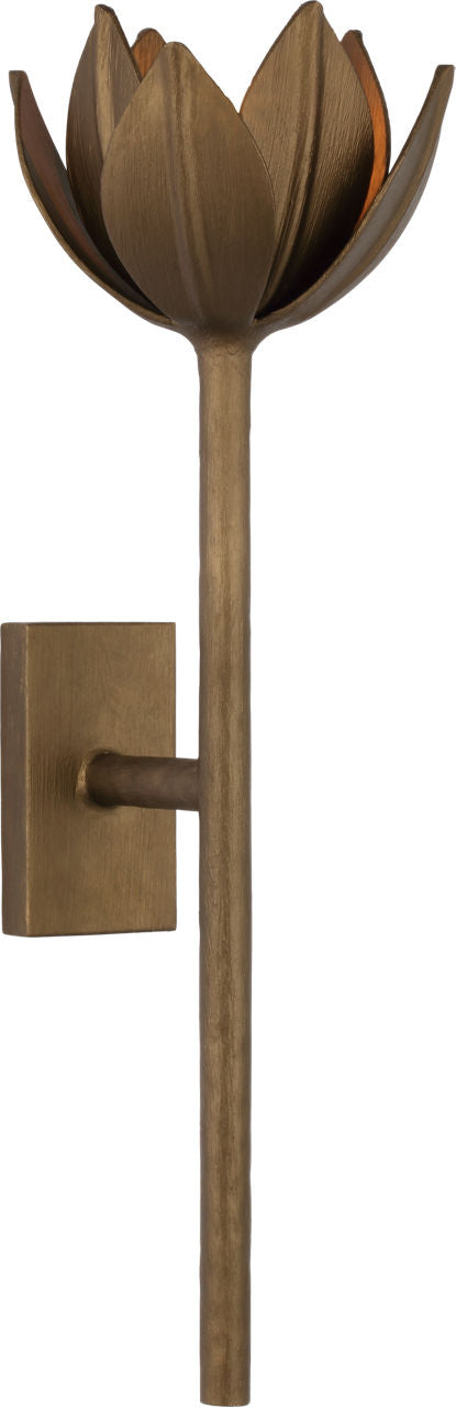 Alberto Medium Sconce | Antique Bronze Leaf