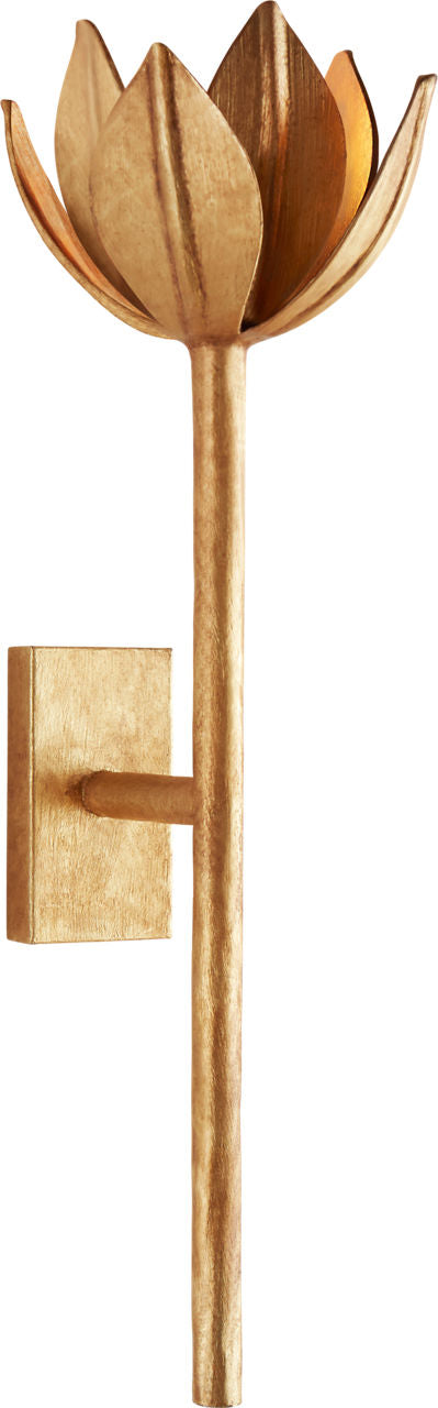 Alberto Medium Sconce | Antique Gold Leaf