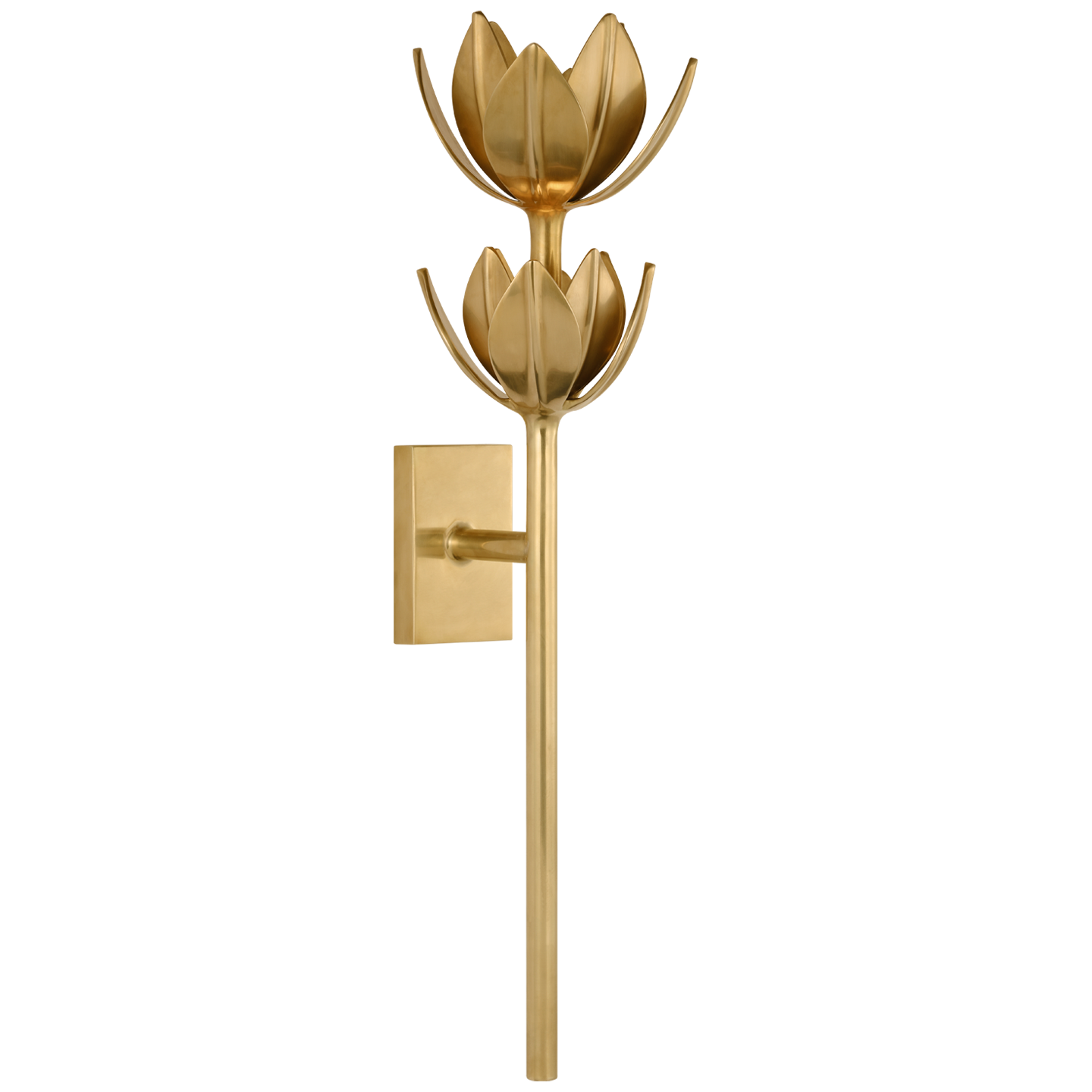 Alberto Large Two Tier Sconce | Antique-Burnished Brass