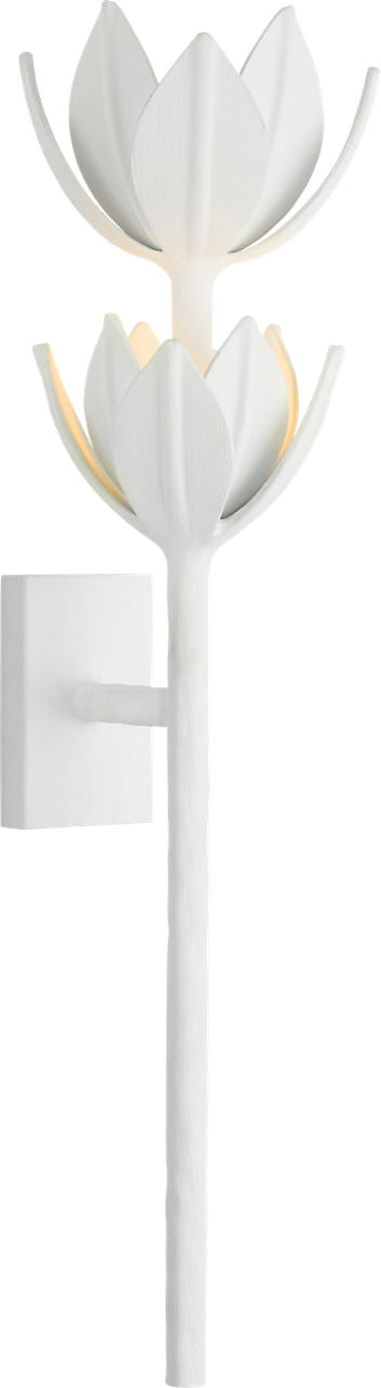 Alberto Large Two Tier Sconce | Plaster White