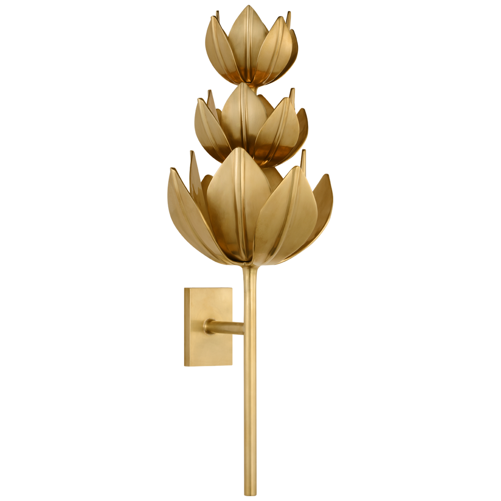 Alberto Extra Large Three Tier Sconce | Antique-Burnished Brass