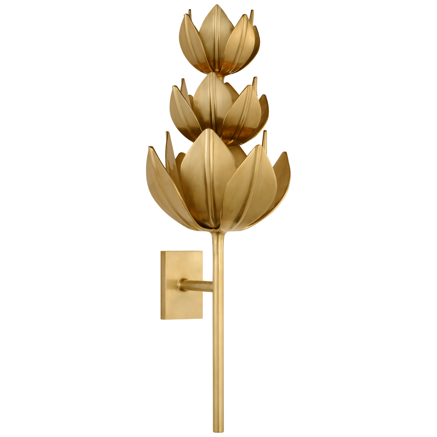Alberto Extra Large Three Tier Sconce | Antique-Burnished Brass