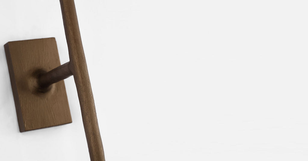 Catina Large Tail Sconce | Antique Bronze Leaf | Linen Shade