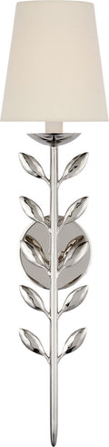 Avery 26" Sconce Polished Nickel | Linen Shade