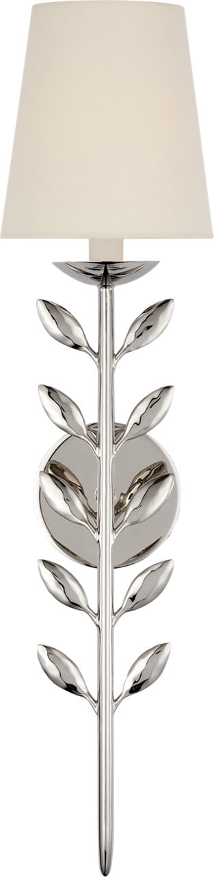 Avery 26" Sconce Polished Nickel | Linen Shade