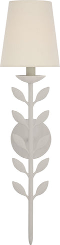 Avery 26" Sconce Plaster White | Linen Shade
