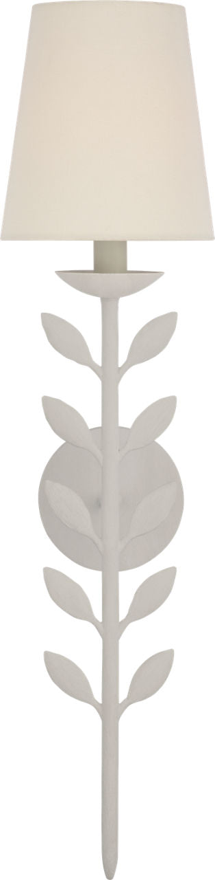 Avery 26" Sconce Plaster White | Linen Shade