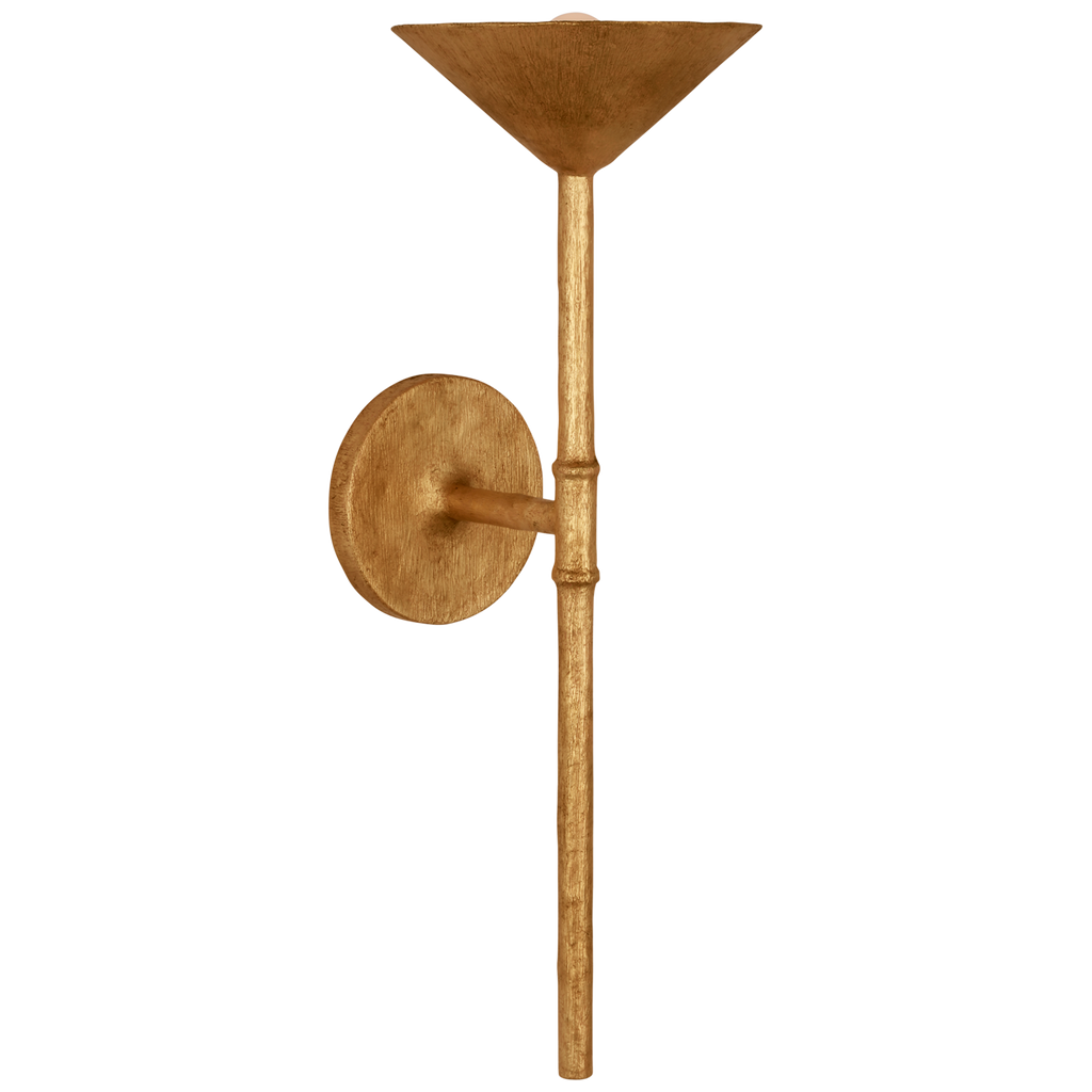 Eleanor 21" Tail Sconce | Antique Gold Leaf
