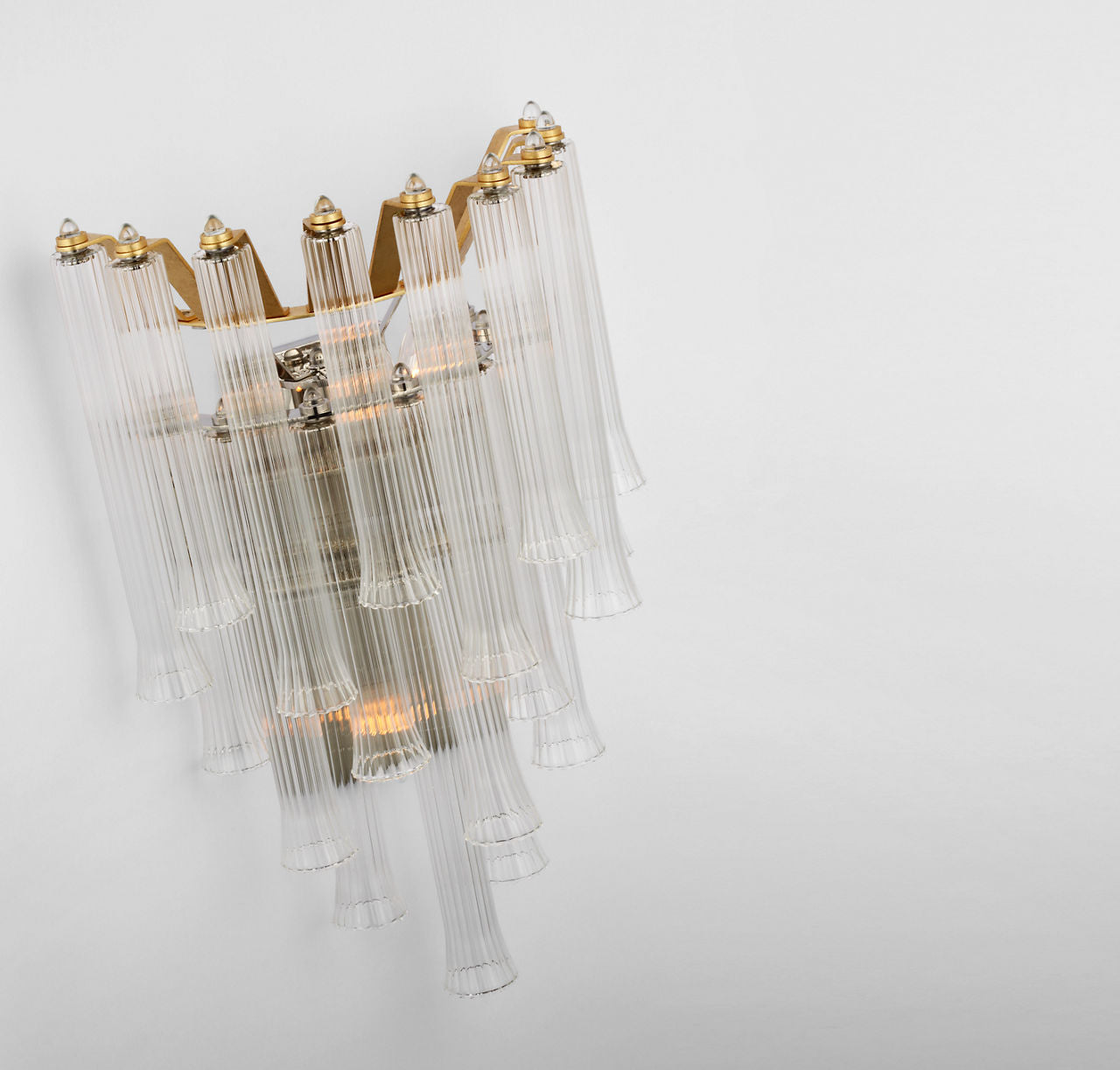 Lorelei Large Waterfall Sconce | Gild | Clear Glass