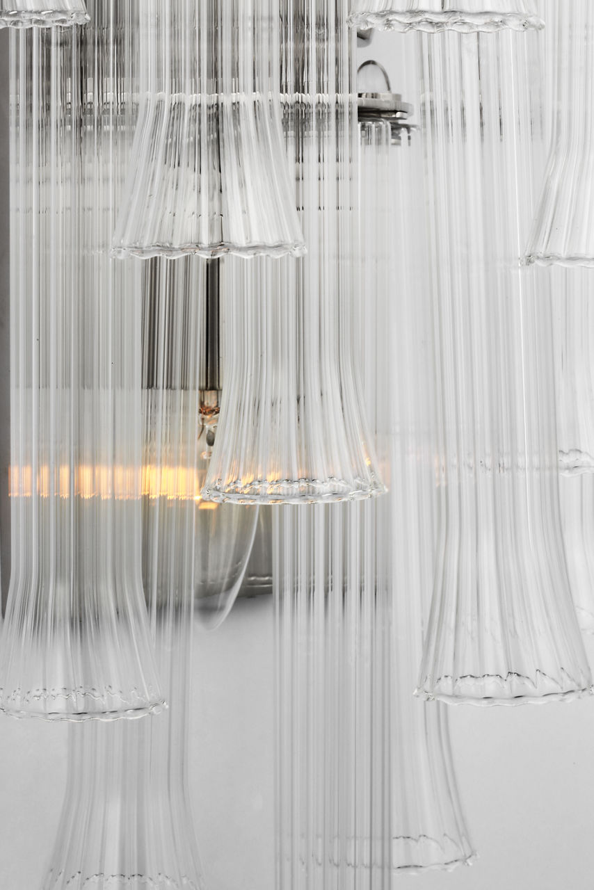Lorelei Large Waterfall Sconce | Gild | Clear Glass
