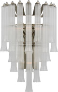 Lorelei Large Waterfall Sconce | Polished Nickel | Clear Glass