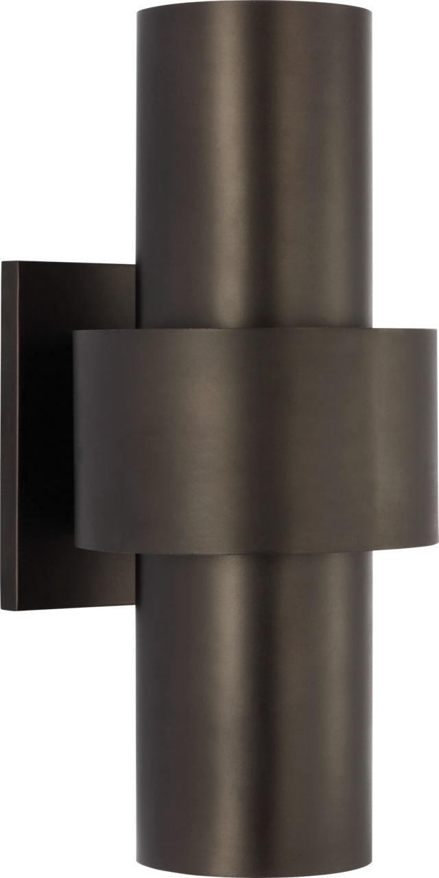 Chalmette Medium Layered Sconce | Aged Iron