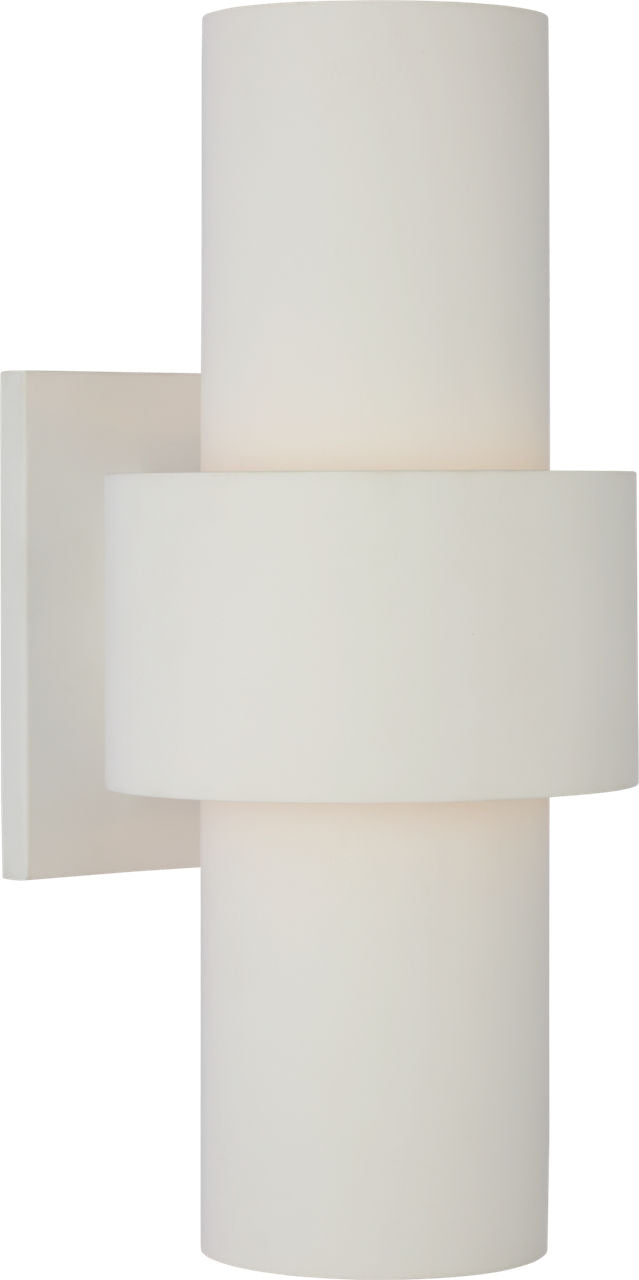 Chalmette Medium Layered Sconce | Plaster White
