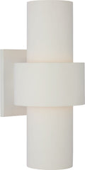 Chalmette Medium Layered Sconce | Plaster White