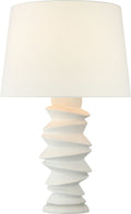 Karissa Medium Table Lamp | Plaster White | Linen Shade