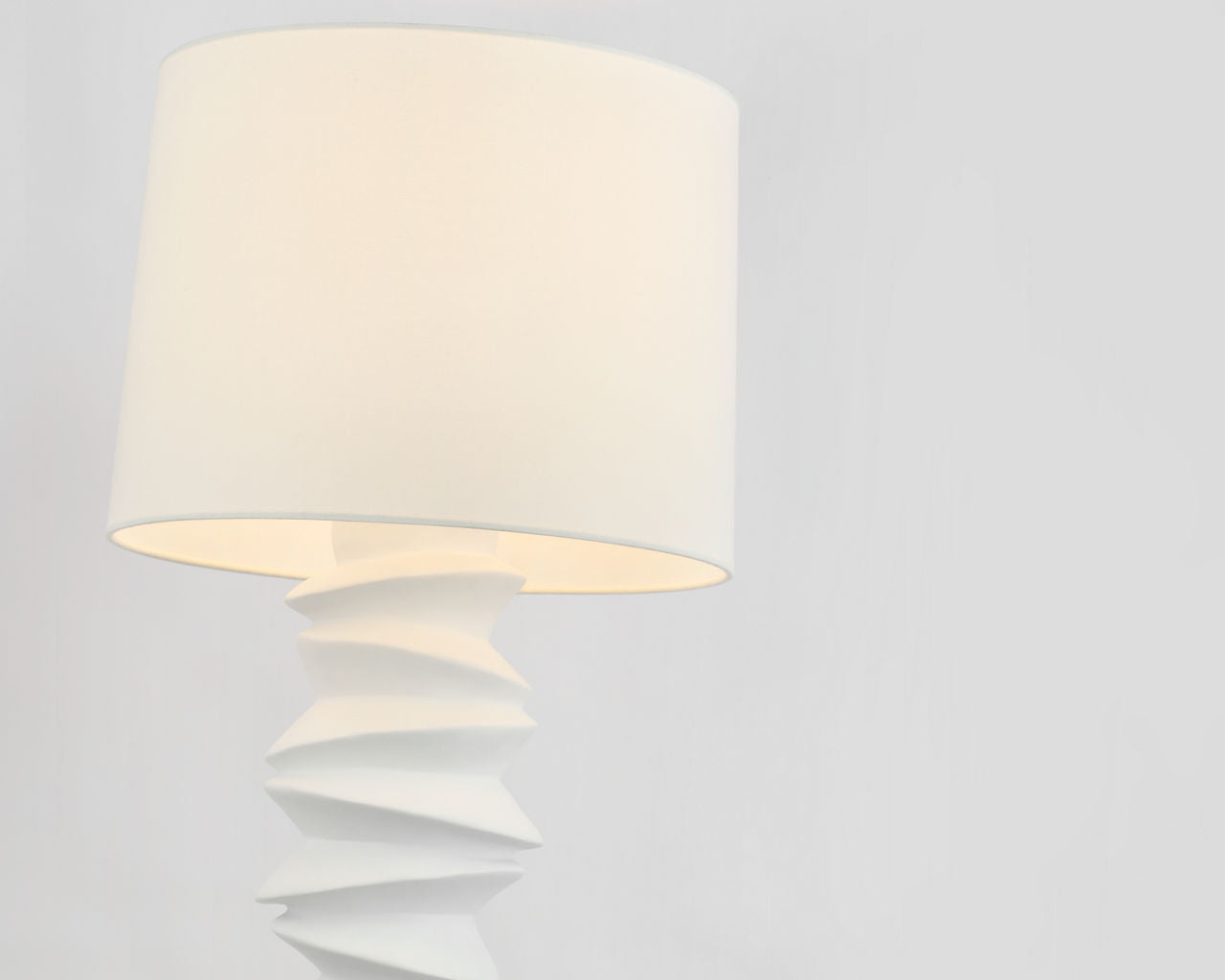 Karissa Medium Table Lamp | Plaster White | Linen Shade